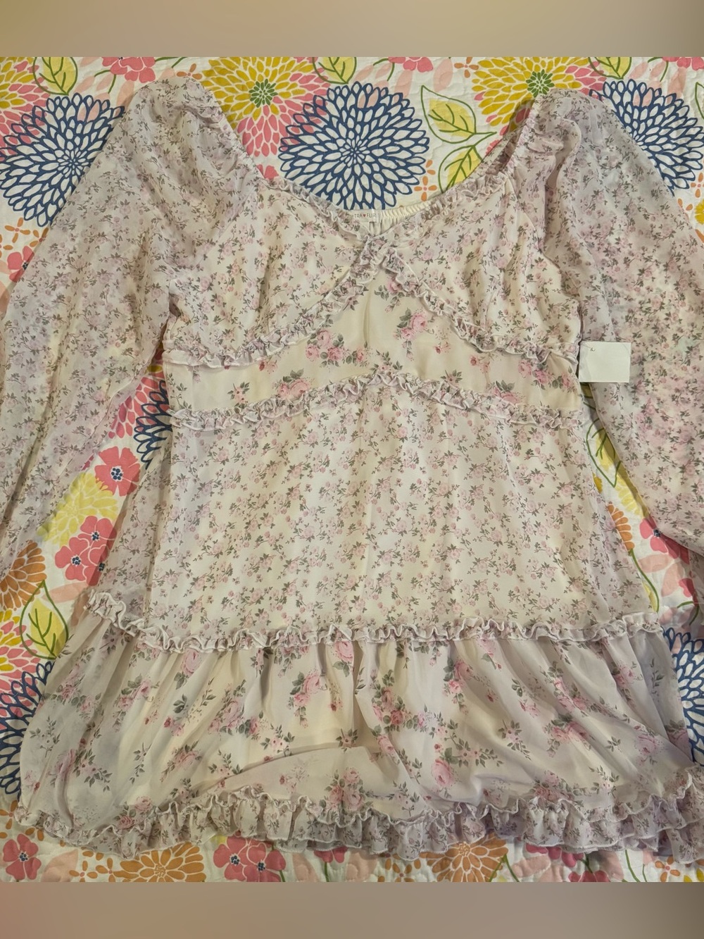 NWT xxl ultra flirt pink floral dress - Picture 1 of 3